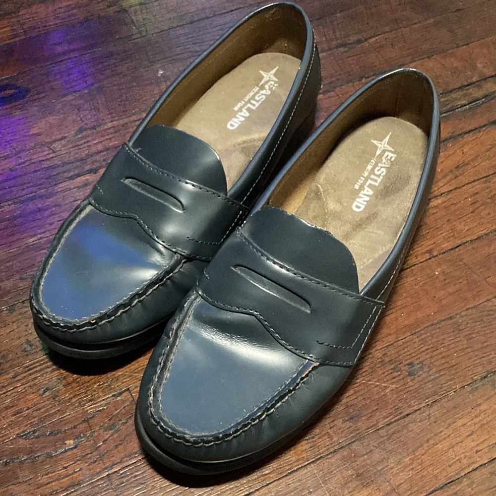 Eastland Blue-Grey Penny Loafers